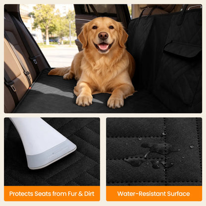 【Tiktokshopstockup】 Waterproof Dog Car Seat Cover, Hard Bottom Back Seat Protector for Dogs, Anti-Slip, Easy to Clean, Mesh Window, Fits Most Vehicles Summervibes Petlovers
