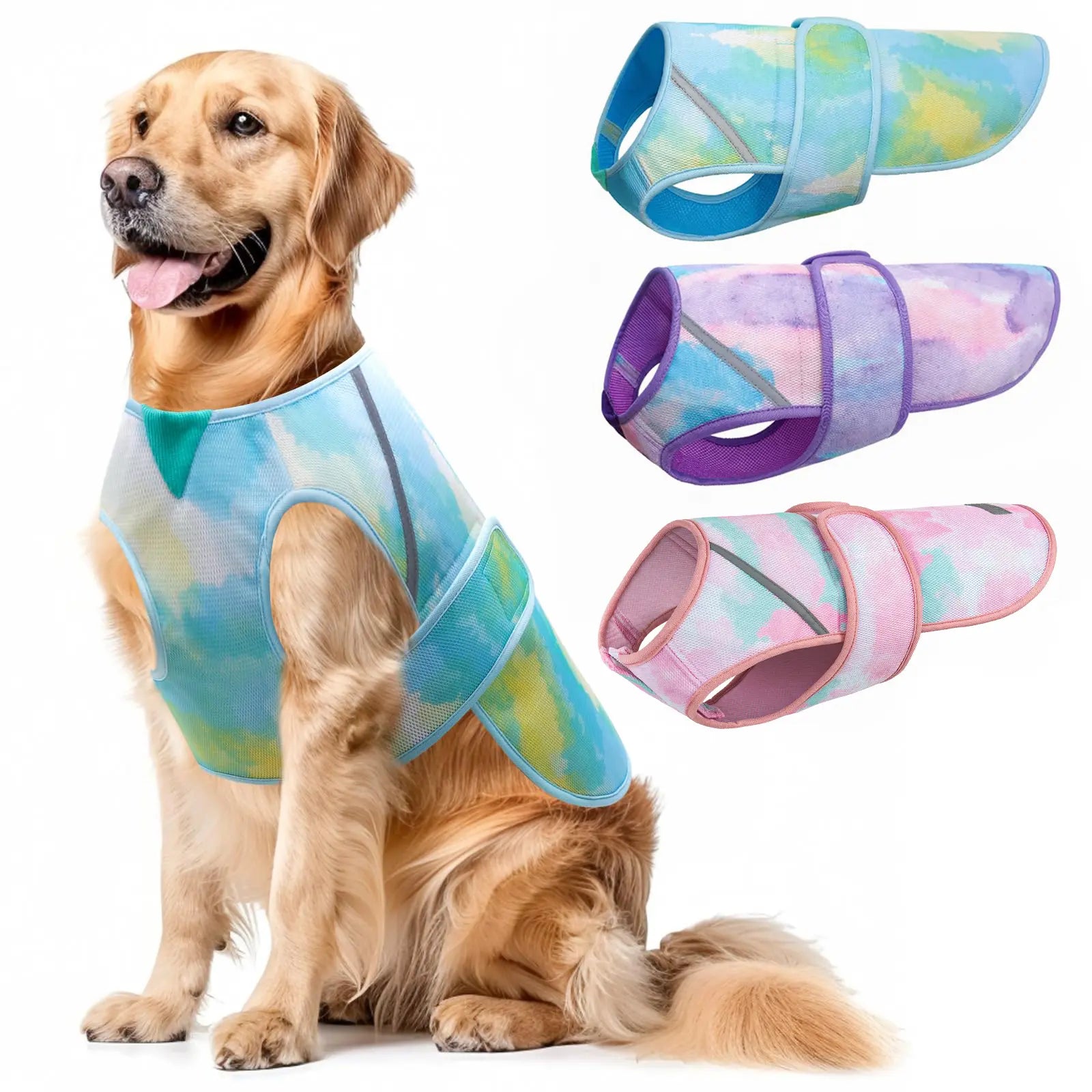 KYEESE Cooling Dog Vest, Breathable Comfortable Summer Wear for Dogs, Multiple Sizes Perfect Fit, Petlovers Choice for Summervibes